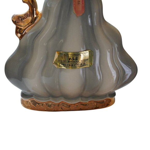 Vintage Jim Beam 1970 Floral Gold Gilt Bourbon Whiskey Decanter empty - Picture 3 of 13